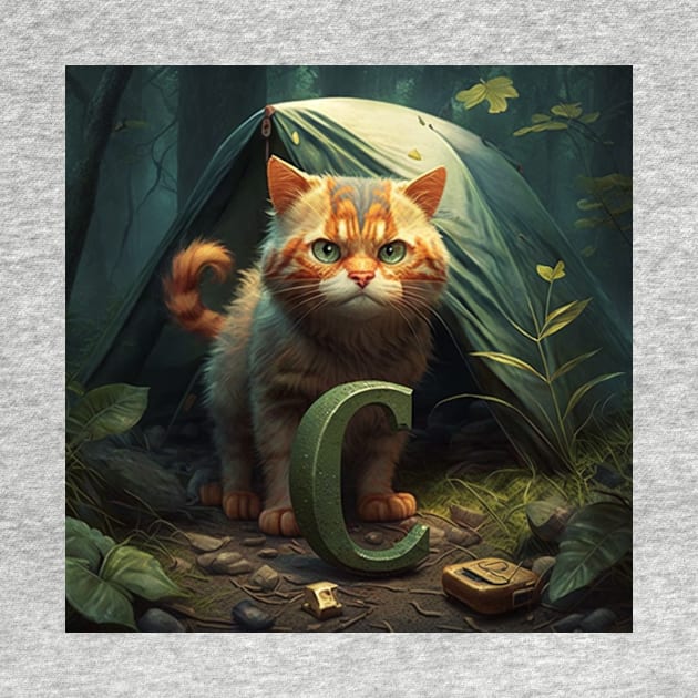 Letter C for the Camping Cat from the AdventuresOfSela by Parody-is-King
